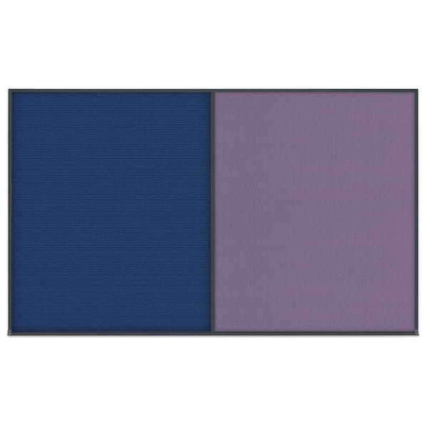 Single Door Radius Corkboard, 24"x36", Hea, UV7011RC-BLACK-SURF